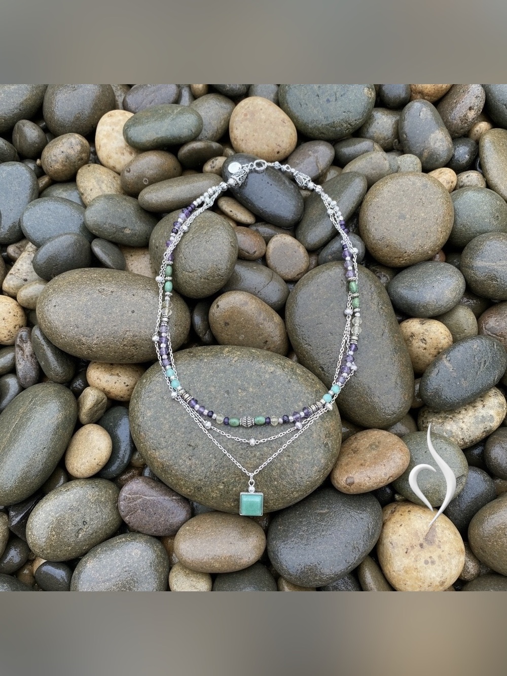 Sterling Silver & Tanzanite Necklace